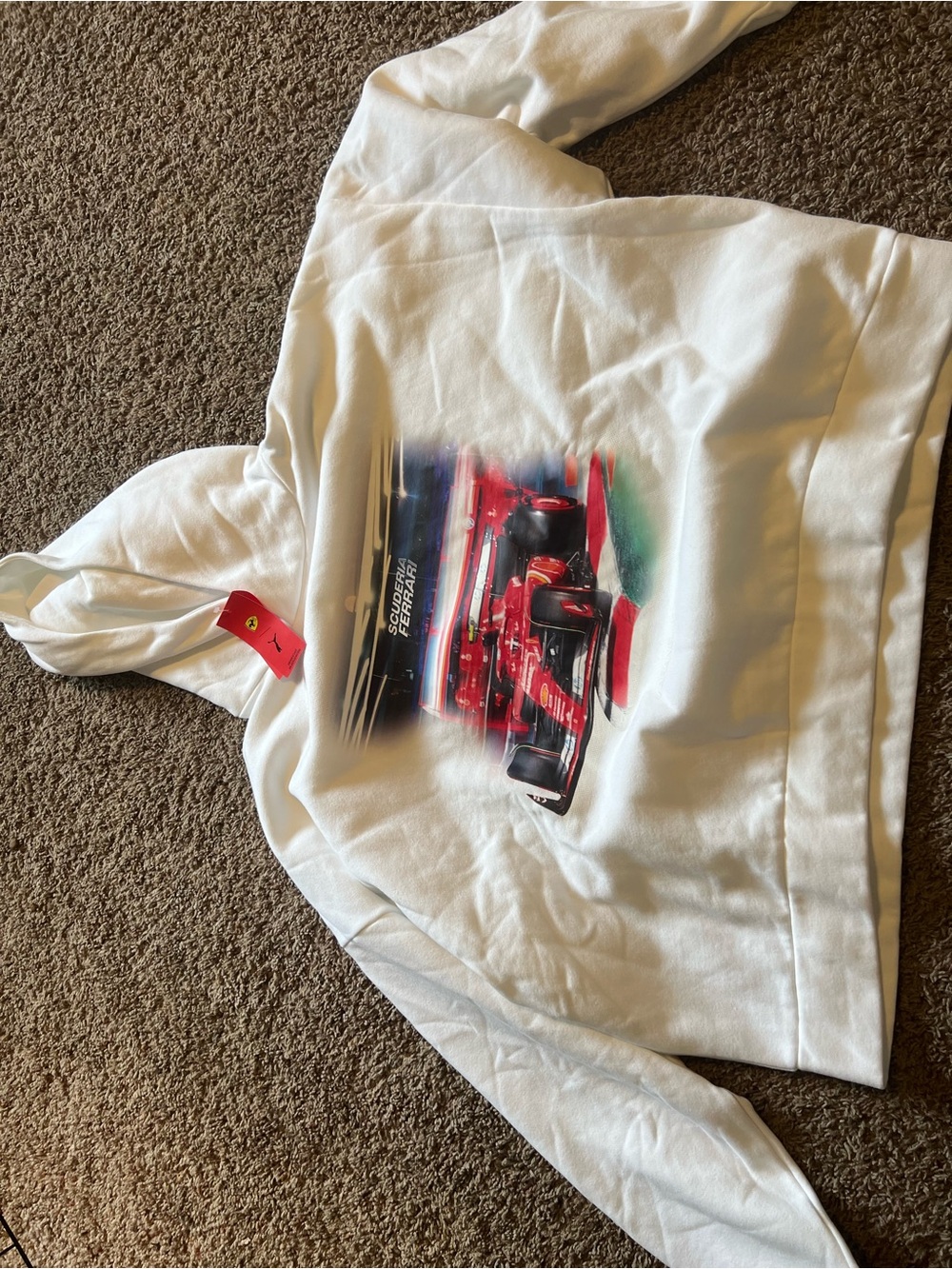 Mens puma Ferrari Vegas graphic hoodie (635996 04) size XL